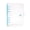 Blue-O, variant on A6 Transparent Binder Shell,A6 Transparent Pvc Binder Cover, Plastic Notebook with Inner Pockets, Silver Round Rings Budget Journal Folder for Inserts Paper