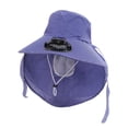 thumbnail image 3 of Kcolen Mens Sun Hat Packable Solar Powered Fan Bucket Hat with UPF50+ Wide Brim for Outdoor Summer Activities and Sports, 3 of 4