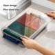 thumbnail image 3 of A4 Transparent Storage Box Portable Plastic Document Blue, 3 of 5