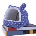 thumbnail image 4 of Cozy Semi-Enclosed Hamster Nest with Hanging Hook Cartoon-Printed, Comfortable Pet Bed Ideal for Cold Weather, 4 of 7