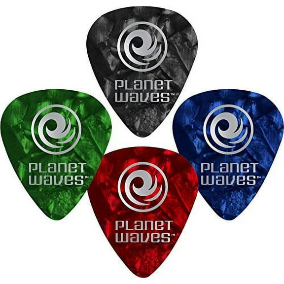 D'Addario Planet Waves Red Pearl Celluloid Guitar Picks 10 Picks