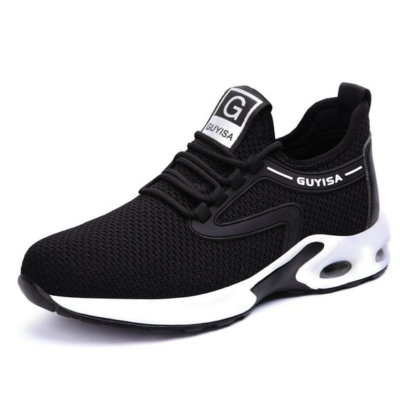 Men‘s Women‘s Steel Toe Shoes Air Cushion Anti-Slip Steel Toe Safety Shoes Breathable Safety Shoes Lightweight Work Shoes