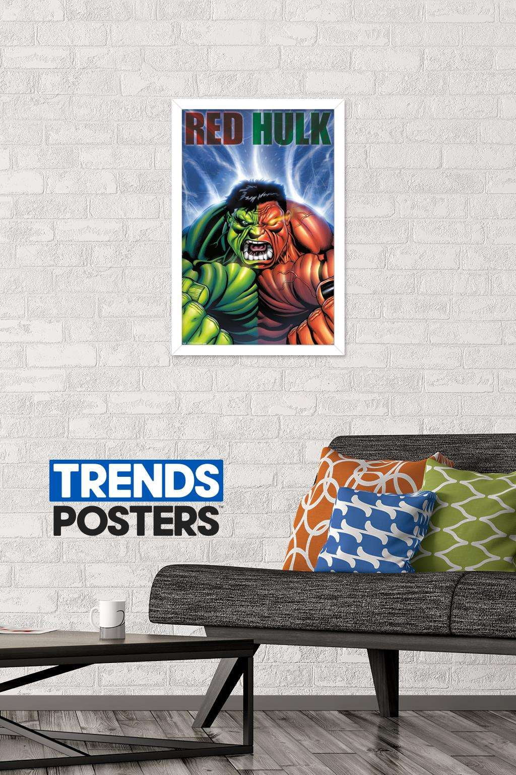Marvel Comics - Red Hulk - Cover #30 Wall Poster, 14.725" x 22.375", Framed