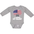 thumbnail image 3 of Inktastic I Love My Daddy Military Son Daughter Boys or Girls Long Sleeve Baby Bodysuit, 3 of 5