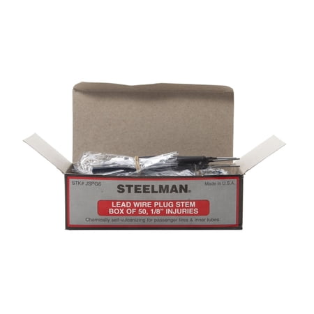 STEELMAN JSPG6 1/8-Inch Tire Repair Pull Through Plug with Lead, Box of 50