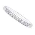 thumbnail image 2 of AFFY Round Cut White Natural Diamond Band Ring In 10k White Gold (2.00 cttw) Ring Size-5.5, 2 of 2