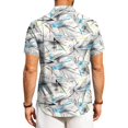 thumbnail image 7 of HAJWOH 2026 Hawaiian Shirt for Men Casual Button Down Short Sleeve Summer Beach Shirts Loose Fit Floral Print Tropical Tops, 7 of 7