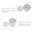 thumbnail image 4 of EeaseCA 1 Pc Stainless Steel Brine Basket Useful Seasoning Ball Spice Filter (Silver), 4 of 9