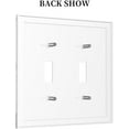 thumbnail image 4 of Light Switch Cover Cartoon Underwater Sea Animal Ocean Sea Turtle 2 Gang Wall Plate Double Light Switch Plate Toggle Decorative Outlet Covers Electrical Switchplate for Bathroom Nursery Decor, 4 of 8