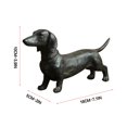 thumbnail image 2 of Decoración Del Hogar, Estatua De Resina De Perro Largo De Pie Negro, Artesanías De Resina Para Alféizares, Estantes, Terrazas Scienceny HA036967-00, 2 of 6