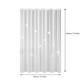 thumbnail image 3 of MERILER EVA Material Shower Curtain - Weighted Bottom, Waterproof, No Drilling Needed with Hooks (1x Shower Curtain), 3 of 7