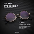 thumbnail image 3 of Gafas de Sol Redondas Polarizadas Retro de Metal UV47 KALIYADI para Hombre y Mujer, 3 of 6
