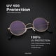 thumbnail image 3 of Gafas de sol KALIYADI redondas polarizadas retro de metal UV45 para hombre y mujer, 3 of 6