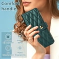thumbnail image 2 of Allytechgroup for Samsung Galaxy Z Fold 7 Wallet Case, with Crossbody Shoulder Strap Hand Wrist Cards Holder Zipper Pocket RFID Blocking Shockproof Flip Cover Stand Snap Closure Phone Case, Green, 2 of 9