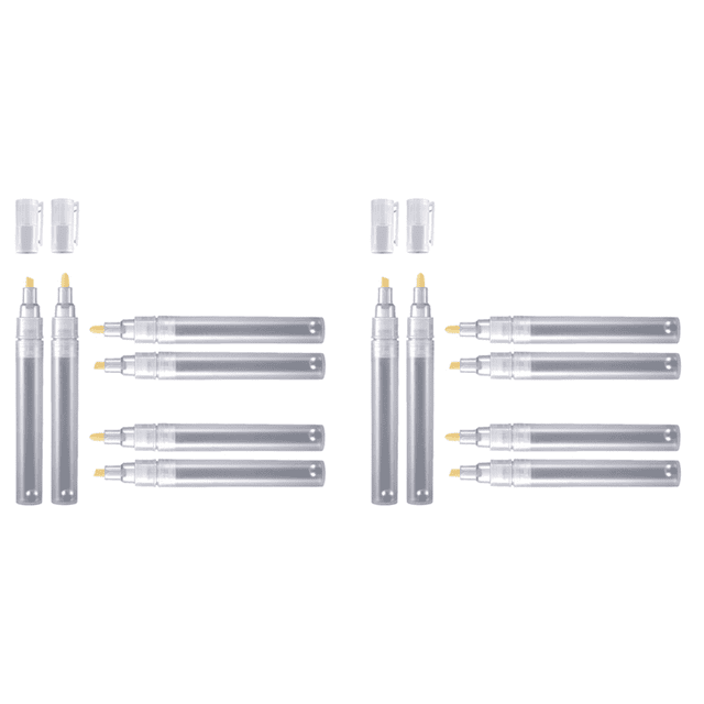 12 Empty Fillable Blank Paint Pen Markers Refillable Paint Pen Fine Tip Graffiti Markers Acrylic Markers