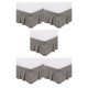 thumbnail image 2 of Inteprter Faldas de cama elegantes de poliéster, elegantes, duraderas y fáciles de limpiar alrededor de la sábana con cenefa de la cama, gris Type2 NO2, 2 of 6