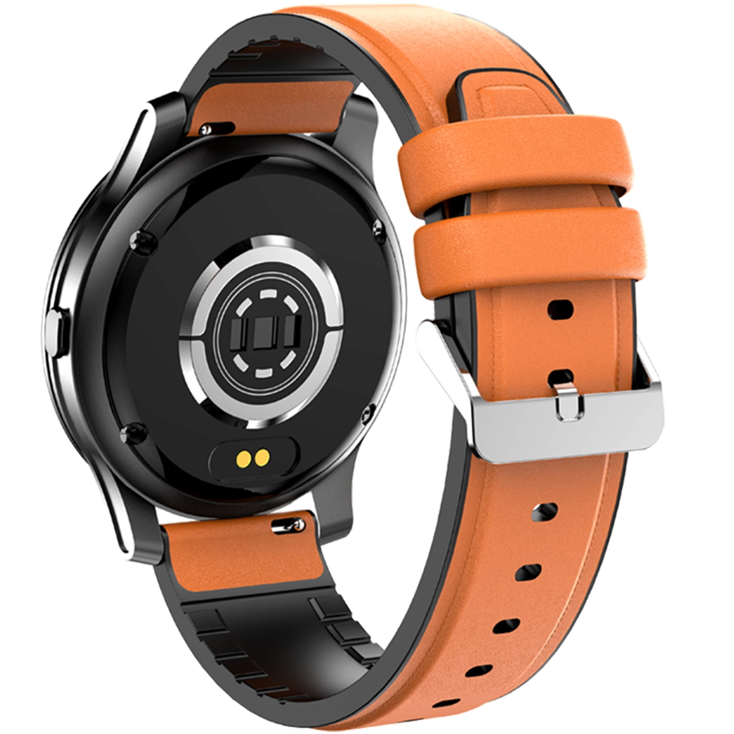 Link Dream Brown Smartwatch for Android iOS Full Touch 1.28" Fitness Tracker, IP67 Waterproof
