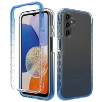 Dteck Compatible with Samsung Galaxy A15 5G Case Heavy Duty Soft TPU Dual Layer Bumper Rugged Protective Shockproof Slim Cover for Samsung Galaxy A15,Blue