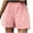 Pink, variant on IROINNID Cotton Shorts for Women Loose Wide Leg Pants High Waist Straight Pants Cotton Linen Shorts,Pink