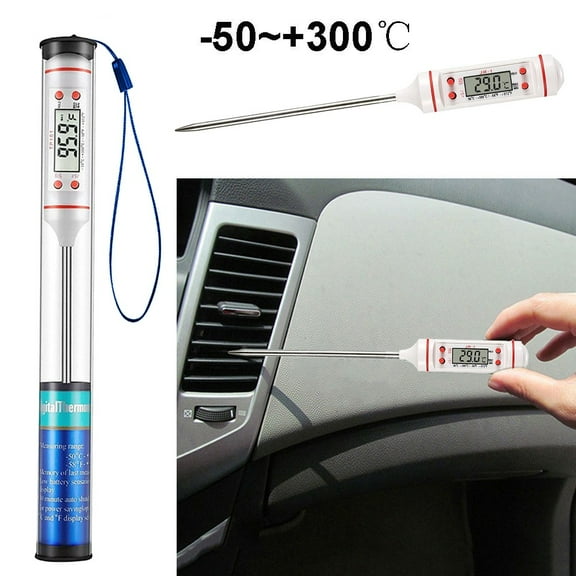 BAMILL New Auto Car Vehicle Air Conditioning Outlet LCD Digital Thermometer Gauge Tool