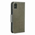 thumbnail image 2 of Allytech iPhone X Case, iPhone XS Case, Slim Fit PU Leather Folio Butterfly Embossed Shockproof Wrist Hand Strap Flip Cards Holder Wallet Case TPU Back Cover for Apple iPhone XS/X, Gray, 2 of 8