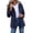 01-Navy, variant on Ecqkame Womens Rain Coats Plus Size Waterproof Mid Length Hooded Jackets Striped Lined Zip Pocket Casual Outdoor Outerwear White XL