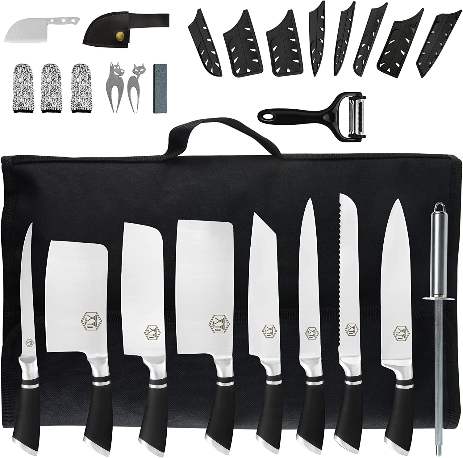 Authentic MINYIKJ Since 1986,Professional Knife Sets for Master Chefs,8
