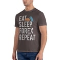thumbnail image 4 of Eat Sleep Forex Repeat Men'S Basic Short Sleeve T-Shirt Coffee 6x-Large, 4 of 5