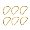 thumbnail image 4 of RUNROTOO 100PCS Metal D Rings Golden for Harnesses and Adjustable Backpack Straps, 4 of 7
