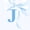 Blue J, variant on Manfei Romantic Dreamy J Personalized Initial Twin Sheet Sets 3pcs for Girls Kids,Teens Women Kawaii Bow Tie Letter Bedding,Lightweight Room Decor