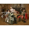 thumbnail image 2 of Franke, Albert Joseph 18x14 White Modern Wood Framed Museum Art Print Titled - A Good Story, 2 of 4