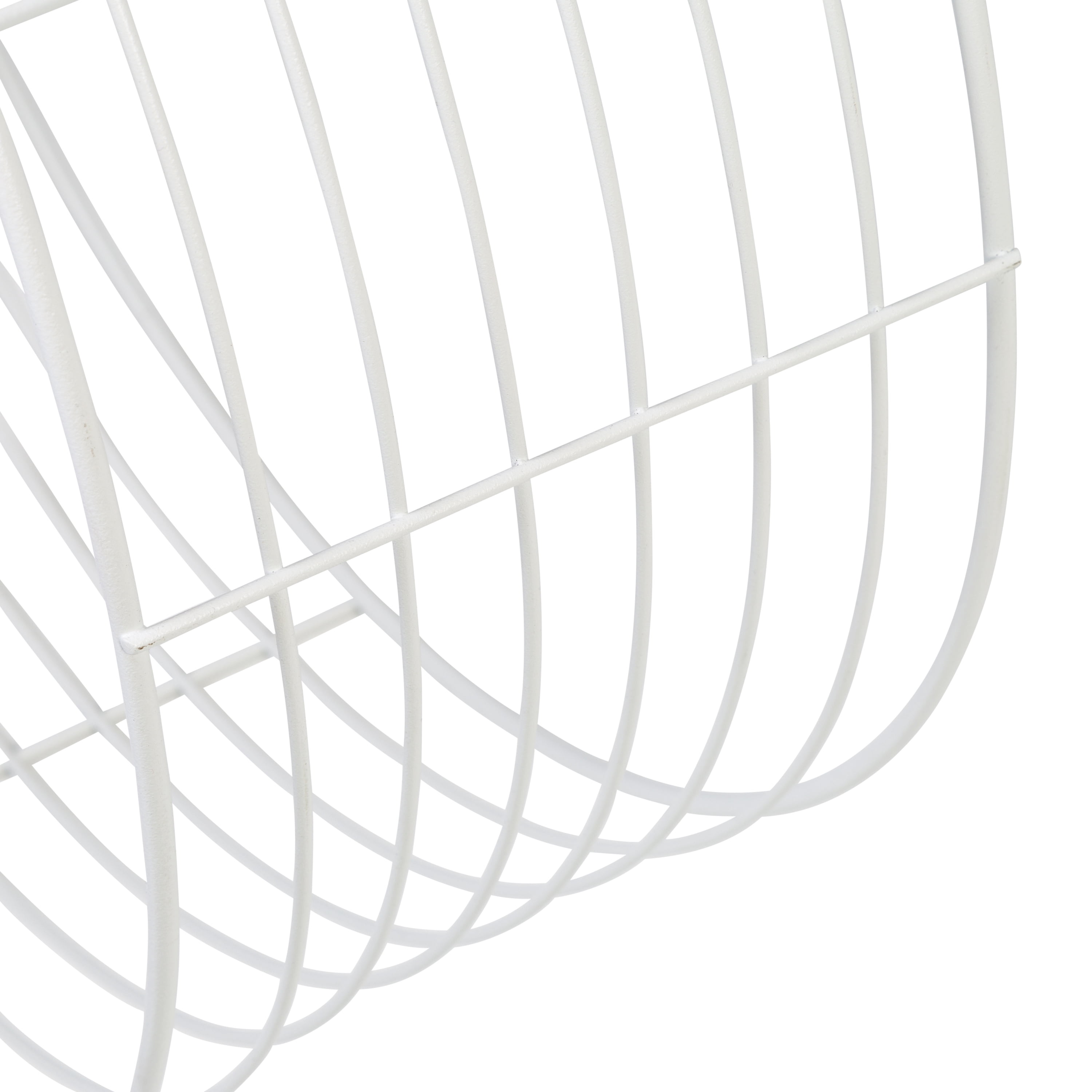 Honey-Can-Do 17.7" W x 17.7" H Steel Floating Circular Accent Shelf, White