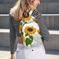 thumbnail image 7 of Balery Plump Sunflower And Sketch Vintage Canvas Backpack for Men and Women - Large Capacity, Durable Travel Laptop Bag for School, Work, Hiking, and Outdoor Activities, 7 of 7