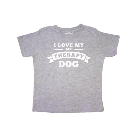

Inktastic Love My Therapy Dog Gift Toddler Boy or Toddler Girl T-Shirt