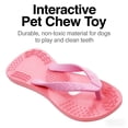thumbnail image 4 of Silicone Flip Flop Dog Toys, Teething Chew Interactive Play Toy for Boredom Relief 2 pcs Slipper Shape Durable Soft Material Teeth Cleaning Training Companion._Pink, 4 of 7