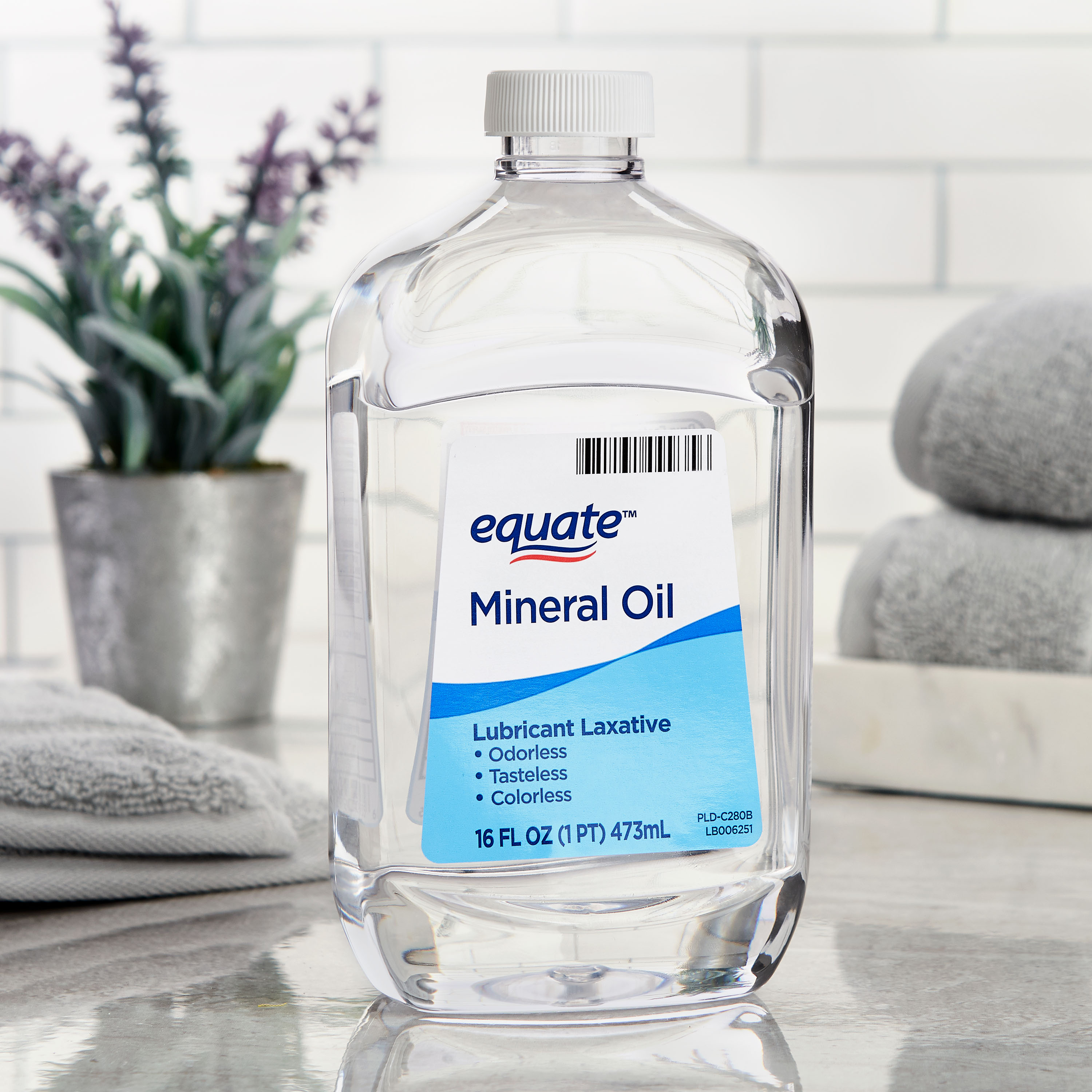Equate Mineral Oil Lubricant Laxative Liquid for Constipation, 16 fl oz (474mL) - image 2 of 9