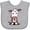 AC-Heather Grey, variant on Inktastic Little Brown Cow Boys or Girls Baby Bib