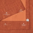 thumbnail image 5 of Desert Orange Faux Linen Room Darkening Curtains for Bedroom & Living Room Curtains (1 Panel), 50W X 84L, 5 of 10