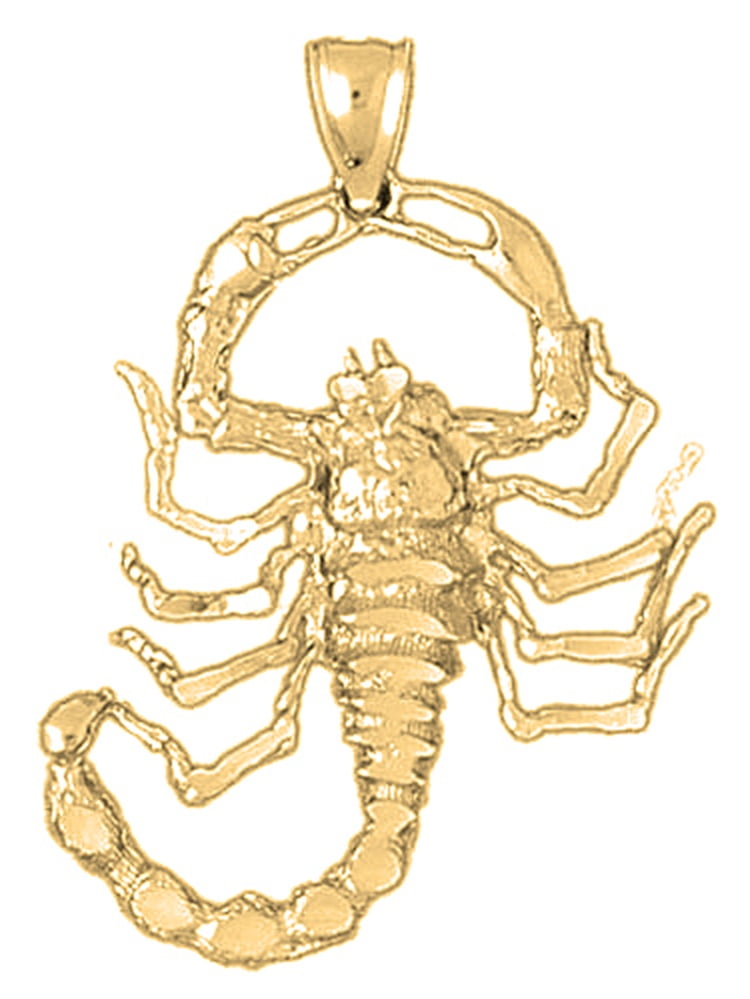 33 mm Sterling Silver 925 Scorpion Pendant Jewels Obsession Scorpion Pendant 