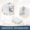 thumbnail image 4 of 6Pcs Mini Blind Brackets White Plastic Profile Box Mounting Window Blinds Headrail Bracket 1.3"x1"x1.4", 4 of 4