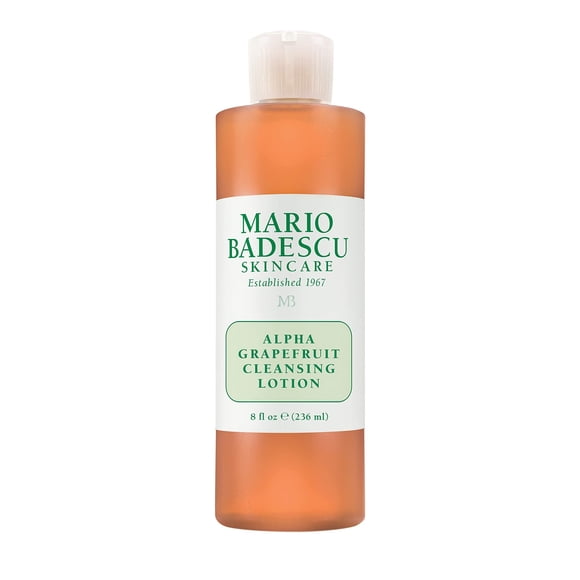 Mario Badescu Alpha Grapefruit Cleansing Lotion – Tónico y limpiador iluminador con extractos de pomelo y limón | Fórmula exfoliante sin alcohol para piel ap