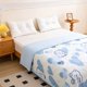 thumbnail image 5 of Manta refrescante para colchas de verano para cama o viajes - Colcha ligera y transpirable de poliéster AC con estampados florales, 39x59 pulgadas, 5 of 6