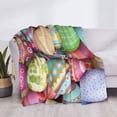 thumbnail image 3 of Rateoe Easter Eggs Pattern Flannel Throw Blanket, Ultra-soft Blanket for Bed, Couch, Car, Hypoallergenic Anti-pilling blanket-40"x30"(Horizontal), 3 of 6