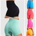 thumbnail image 2 of TFixol Pantalones cortos deportivos para mujer, mallas ajustadas de cintura alta sin costuras, Yoga, gimnasio, 2 of 7