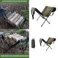 thumbnail image 2 of Milue Metal Firewood Rack with Oxford Cloth Carriers Bag Outdoor Camping Wood Stand, 2 of 10