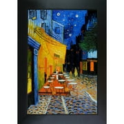 Wildon Home  Cafe Terrace at Night by Vincent Van Gogh Framed Painting