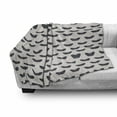 thumbnail image 3 of Death Moth Soft Flannel Fleece Throw Blanket, Hawk Moth Pattern Butterfly Conservation Miraculous Animals Print, Cozy Plush for Indoor and Outdoor Use, 50" x 60", Dark Blue Grey Coconut, by Ambesonne, 3 of 6