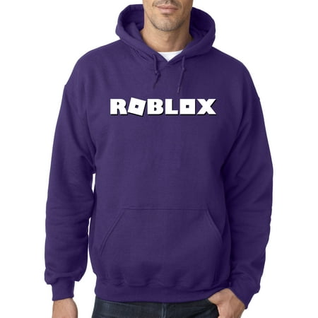 Trendy Usa 923 Adult Hoodie Roblox Logo Game Accent Sweatshirt Xl Purple - 