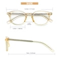 thumbnail image 7 of Photochromic Oval Eyeglasses Frame Color-Shifting Sunlight-Activated Color-Changing Glasses with Clear Plano Lens, 7 of 7