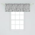 thumbnail image 2 of Ambesonne Music Window Valance, Chaotic Doodle Musical, 54" X 18", Charcoal Grey White, 2 of 3